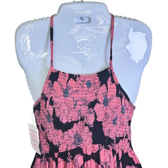 New Intimately Free People Heat Wave Floral Printed Smocked Maxi Dress Sz S - Picture 3 of 14